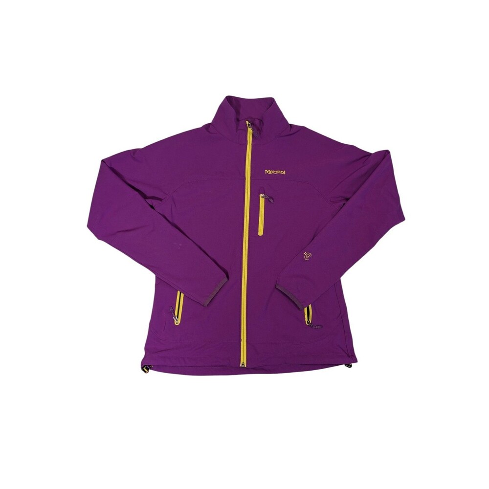 Marmot Jacket Womens Med Purple Polartec Fleece Full Zip Athletic Outdoor